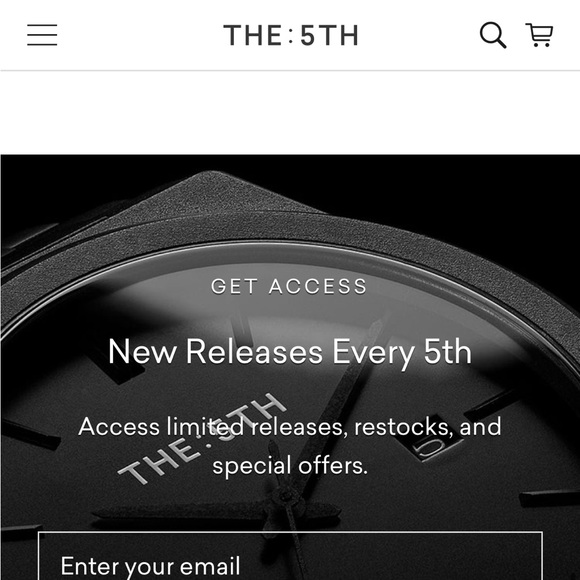 The Fifth - black and gold watch - Picture 7 of 8